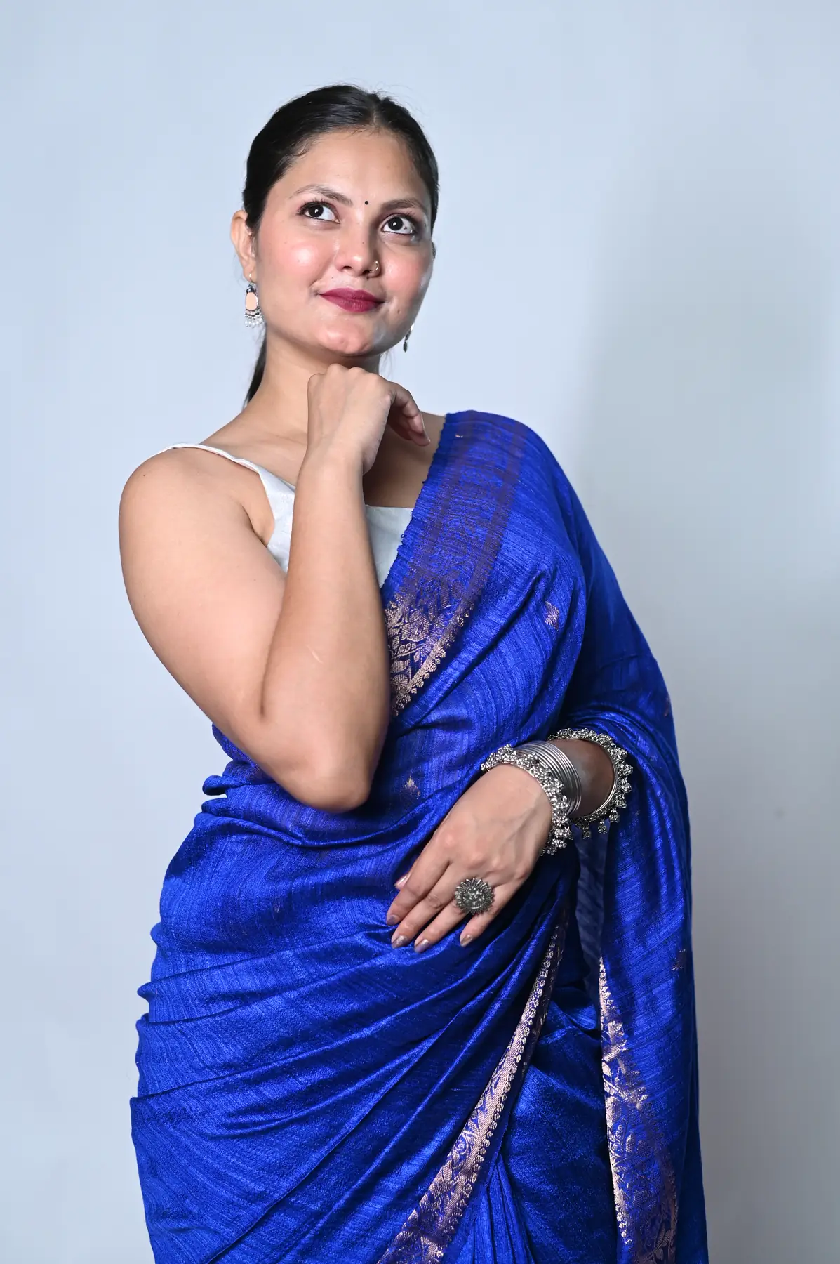pure matka silk banarasi saree