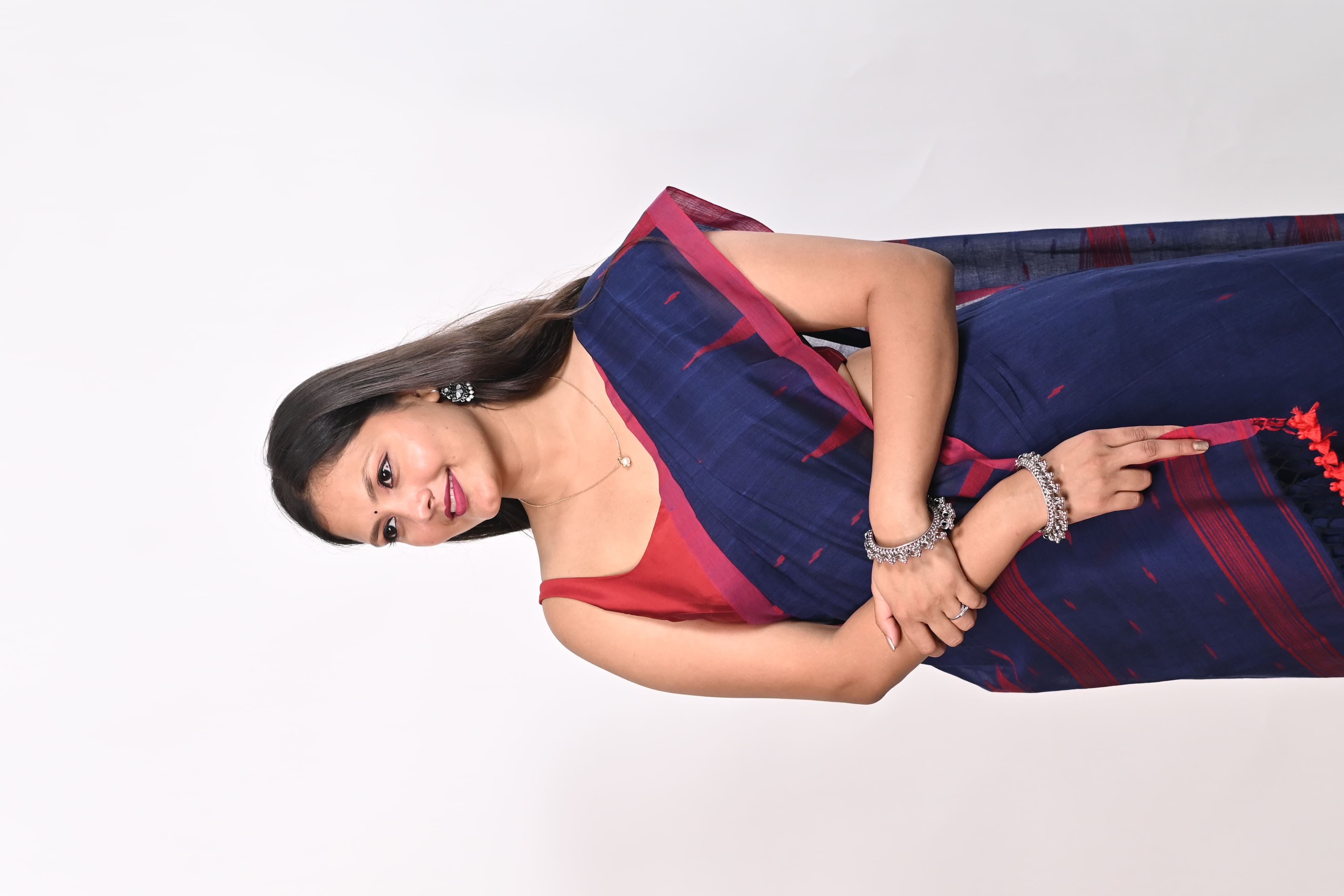 Mulmul cotton handloom saree